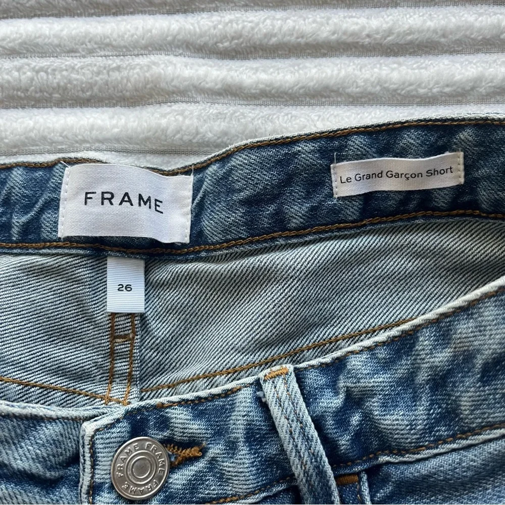 FRAME Denim Distressed Shorts